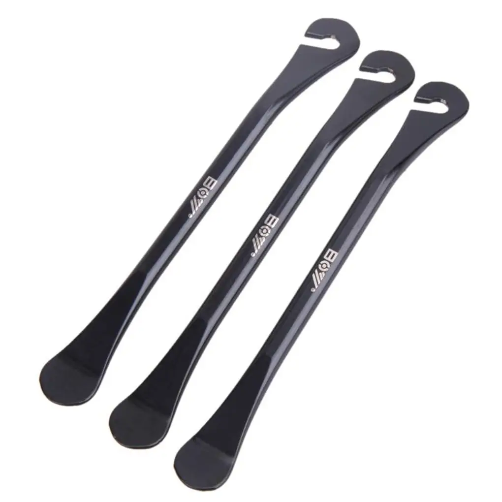 

3 Pcs Bicycle Tire Lever Cycling Opener Breaker Curved Pry Bar Mountain Bike Spoon Maintenance Tools Accessories