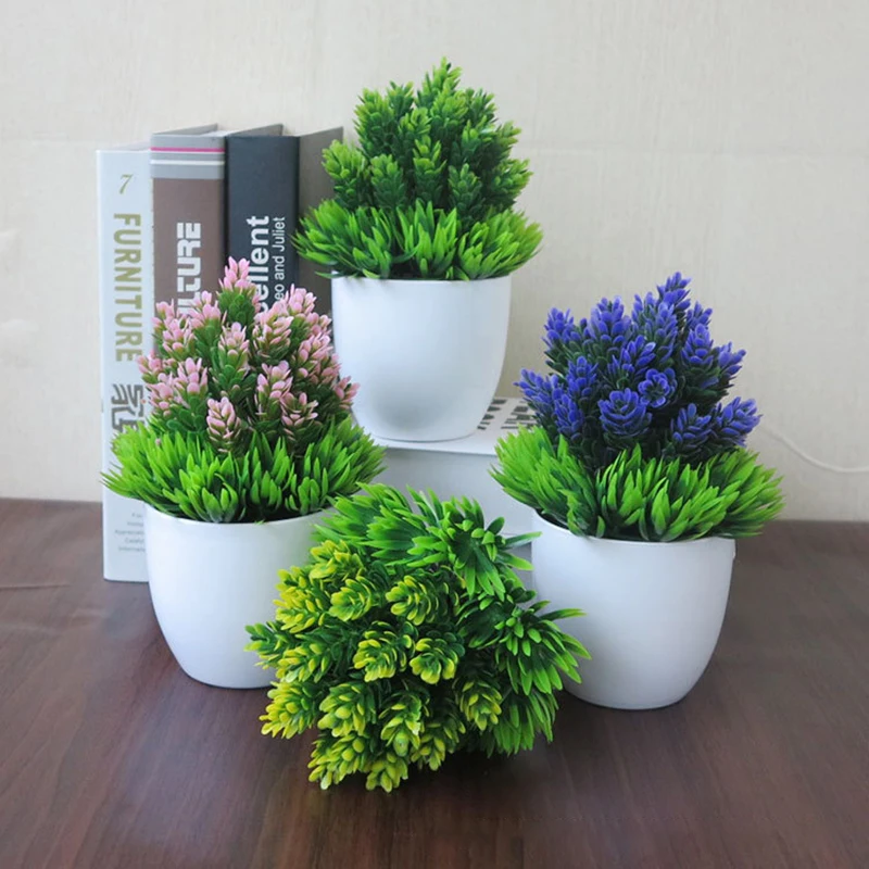 1 шт. искусственное растение имитация зеленого растения настольные украшения