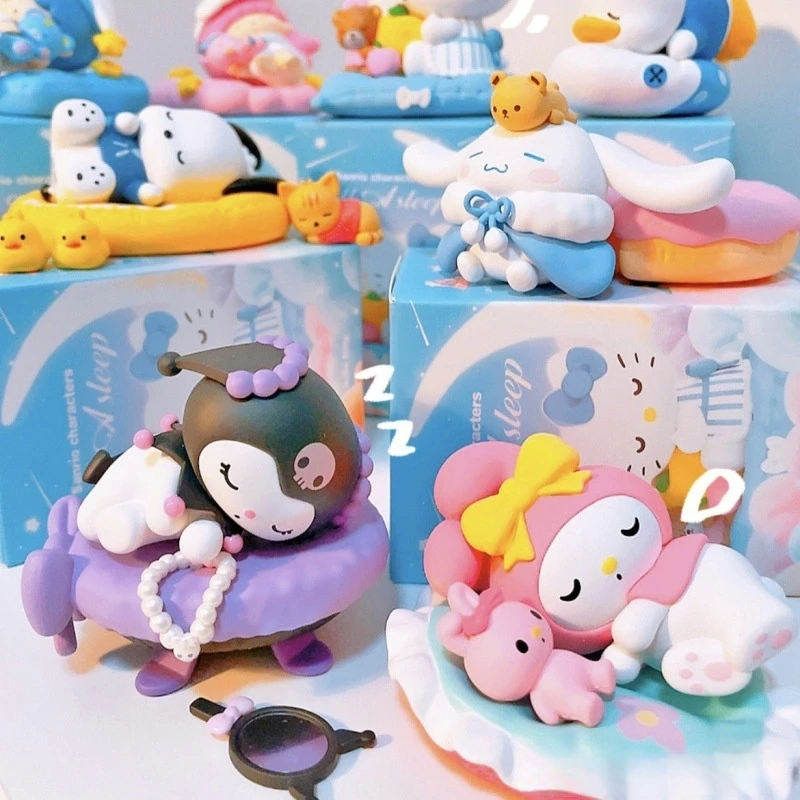 Miniso Kuromi слепая коробка Anran Sleep Series милая кукла ручной работы украшение для