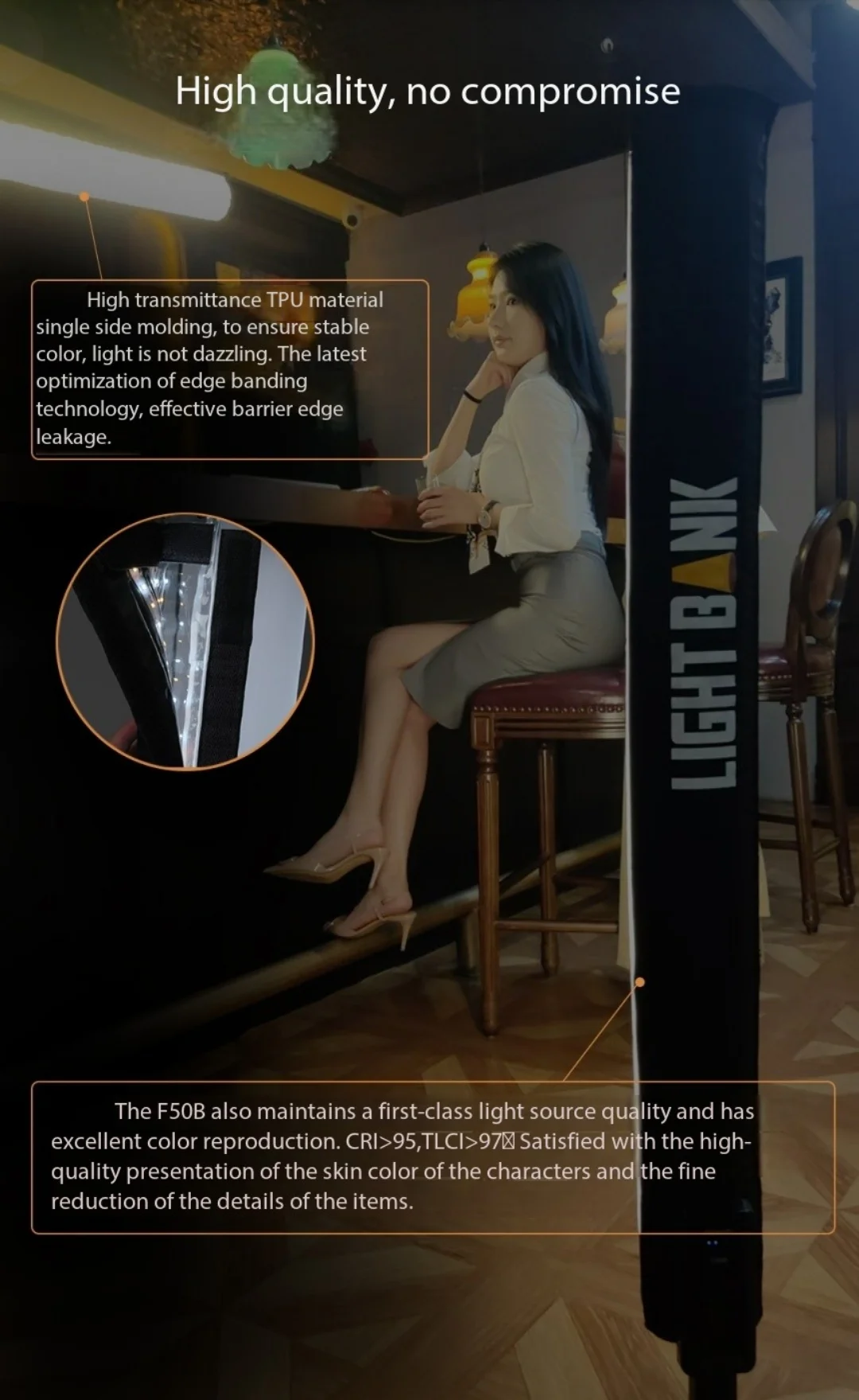 Портативный ручной заполняющий светильник FlyNoodle F50B