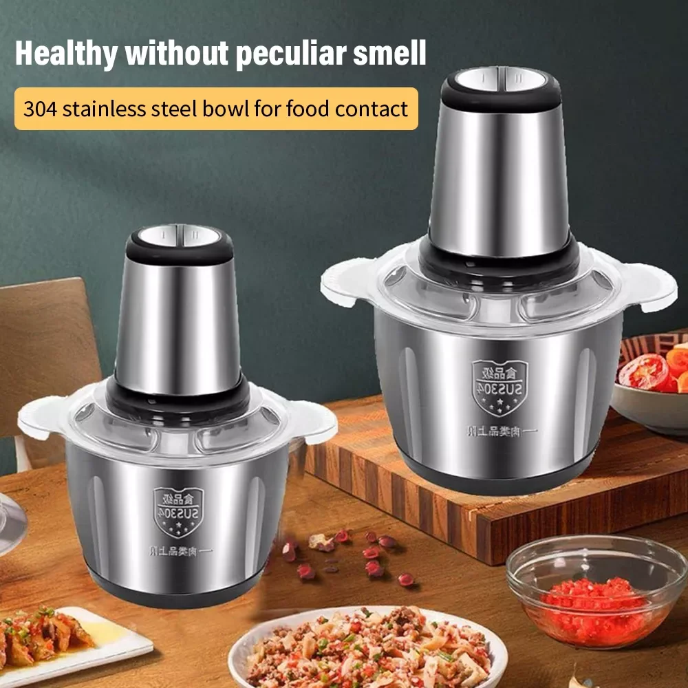 

Powerful Meat Grinder Mixing Cutter Blender Multifunction Meat Grinder Machine Garlic Vegetable Blender Food Processor