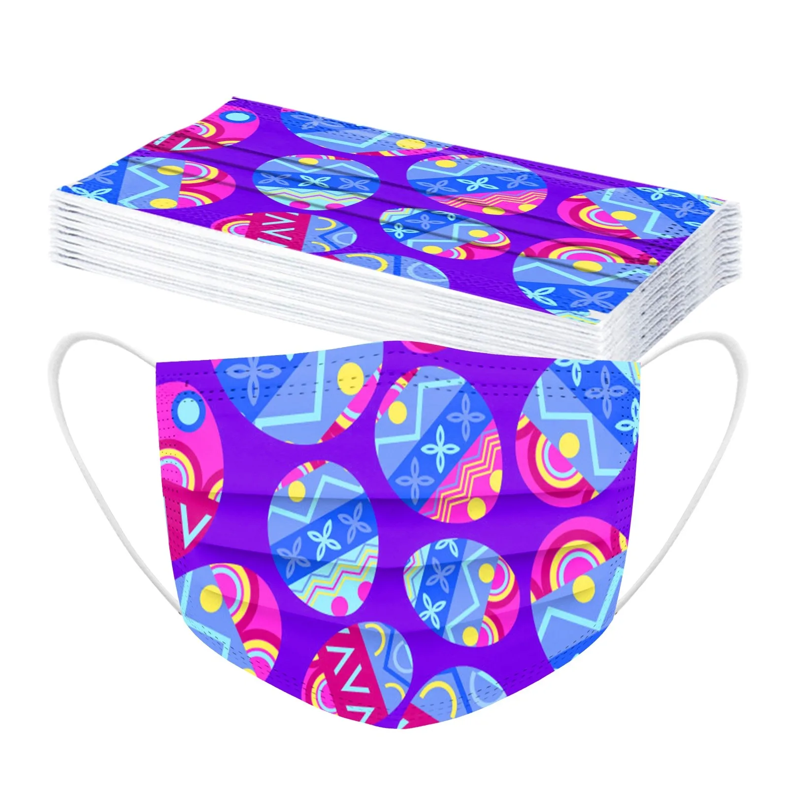 Маска одноразовая для взрослых на День Пасхи мультяшный кролик маска лица