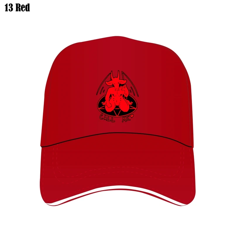 

Men Call Me Baphomet Custom Hat Demon Satanic Pure Cotton Baseball Cap Vintage Devil Cap Printing Occult Pentagram Bill Hats