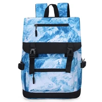 new snow mountain printing backpack unisex trend school backpack fashion travel backpacks for men bolsa feminina laptop bag
