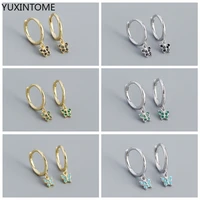 butterfly earrings for women 925 sterling silver ear needle micro zircon animal pendant hoop earrings jewelry accessories gifts