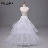 vintage trailing petticoat 3 layer 2 hoop crinoline slip wedding bridal dress prom cosplay fancy underskirt accessories