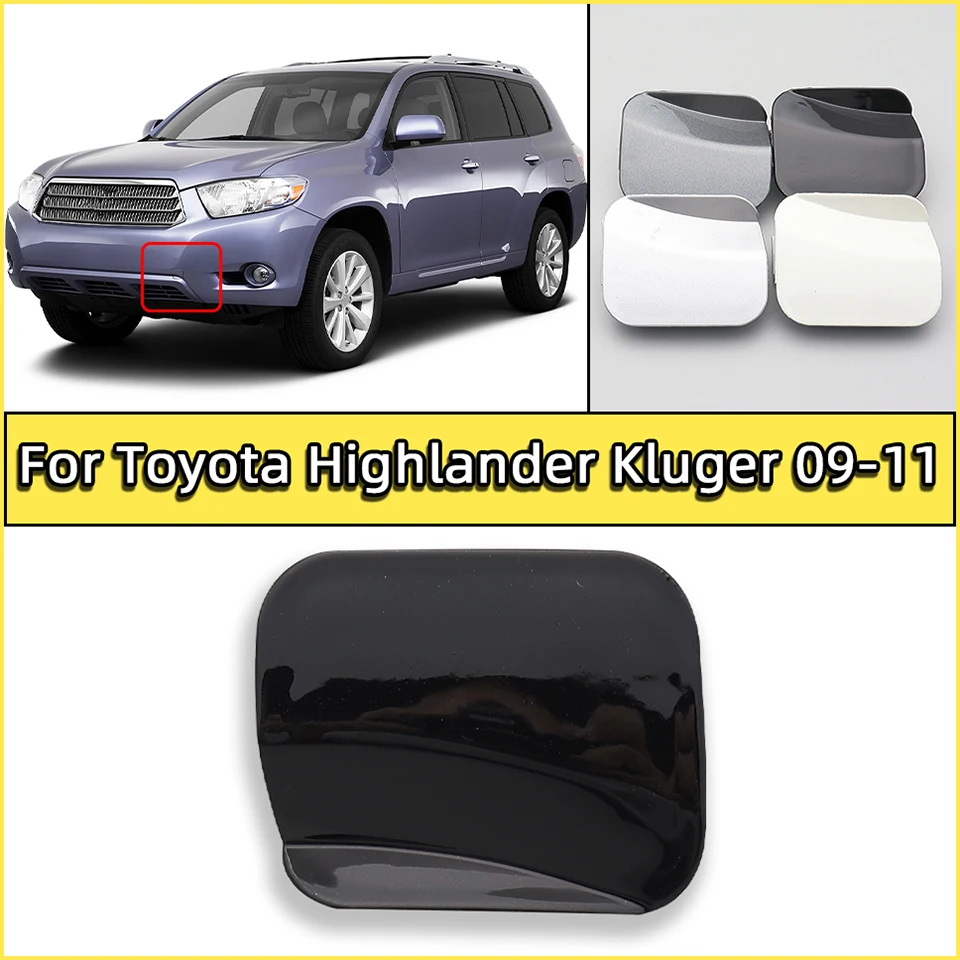 

Car Front Bumper Towing Hook Eye Cover Cap For Toyota Highlander Kluger 2009 2010 2011 Tow Hook Hauling Trailer Lid Hood Garnish