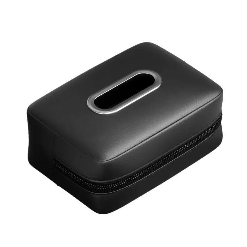 Кожаная автомобильная коробка для салфеток держатель подлокотник спинка