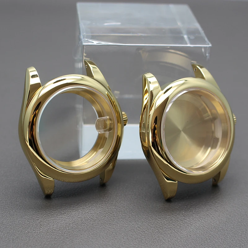 Gold 36mm 40mm Watches Cases Parts For Oyster Air King Seiko nh34 nh35 nh36 nh38 Miyota 8215 Movement 28.5mm Dial Waterproof