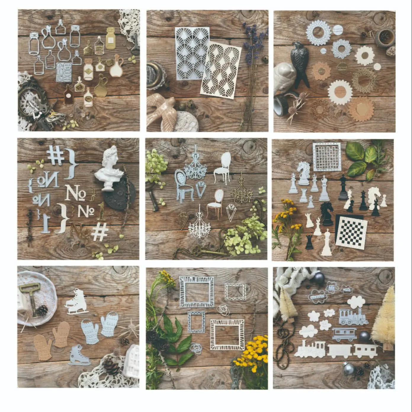 Пресс-формы для вырезания из русской флоры формы украшения скрапбукинга бумаги