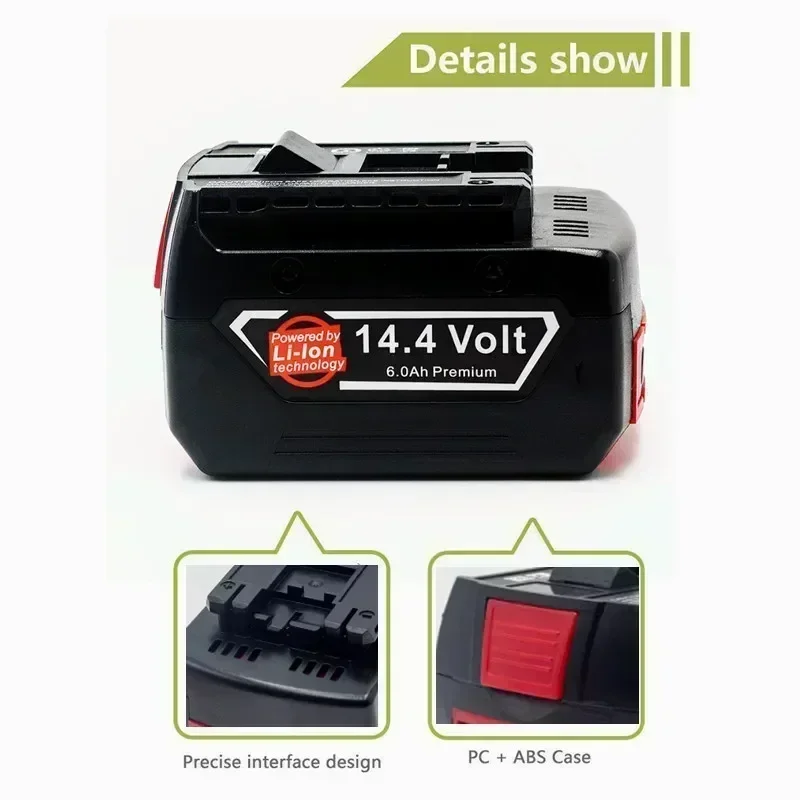 14 4 В 0 Ач для GBH GDR GSR 1080 DDS180 BAT614G сменный комплект зарядного устройства