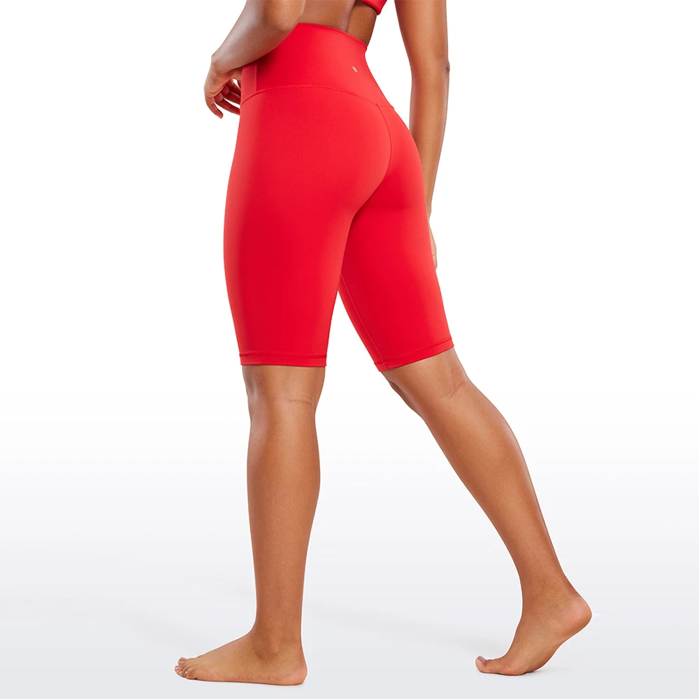 CRZ YOGA Женские байкерские шорты Butterluxe 10 дюймов - с высокой талией для тренировок