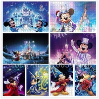 magical mickey mouse wooden puzzles children early education cognitive intelligence puzzle game toys adult decompressing bauble