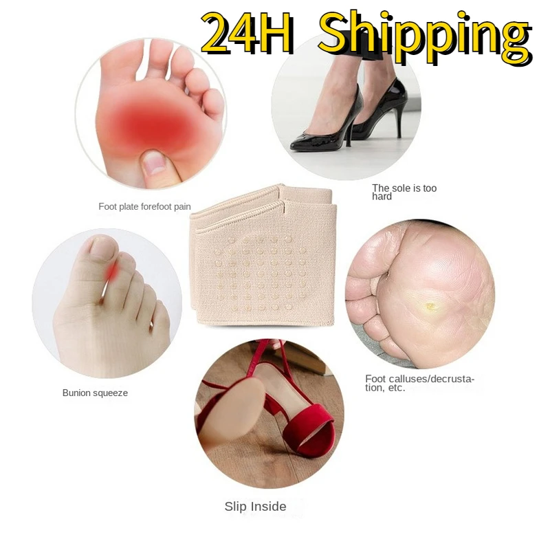 

1 Pair Dispensing Oblique Foot Covers Hallux Valgus Forefoot Socks Thickened Non-Slip Forefoot Pads Foot Care Tools Health