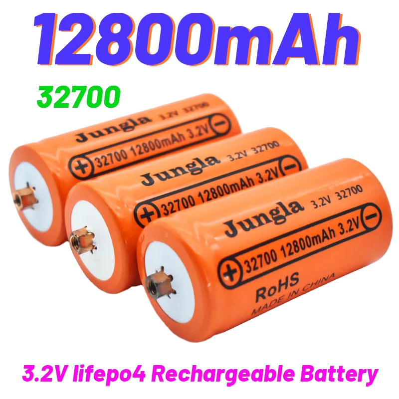 

Durable 32700 12800mAh 3.2V lifepo4 Rechargeable Battery Professional Lithium Iron Phosphate Power Battery with screw