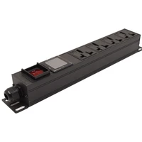 tomadas para rack pdu 16a power socket with digital display independent switch control 4 units 16a universal outlet socket