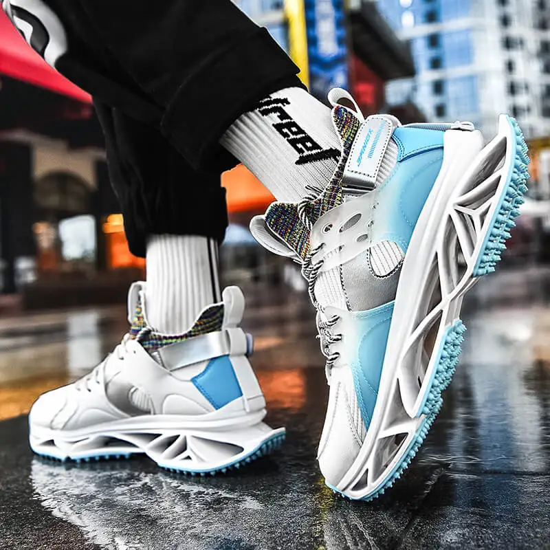 Abhoth Men Sneakers Breathable Comfortable Running Shoes for Men Height Increasing Hard-Wearing Flat Men Shoes Zapatillas Hombre