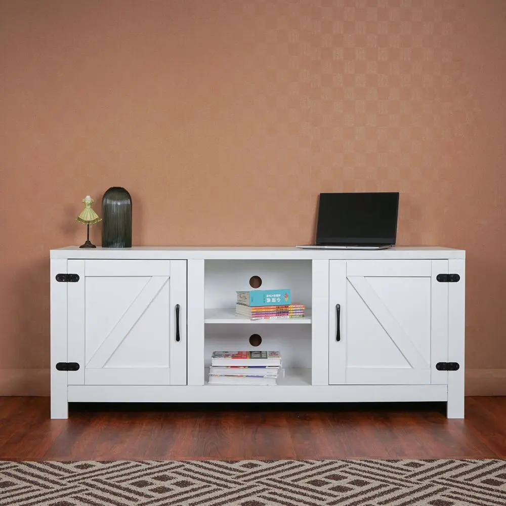 For Tvs Up To 55 Inches, 58 Inch, Bench Tv Cabinet For Living Room, 2 Colors