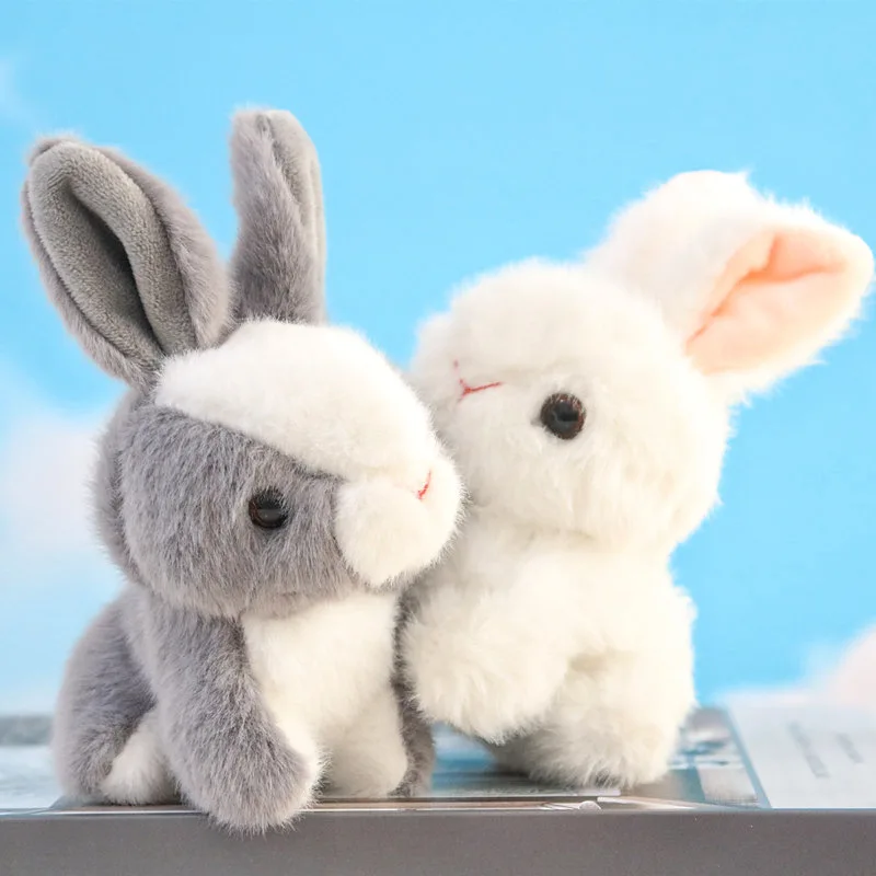 

Simulation trumpet cute plush rabbit doll toy kawaii white rabbit color matching rabbit animal doll birthday holiday gift