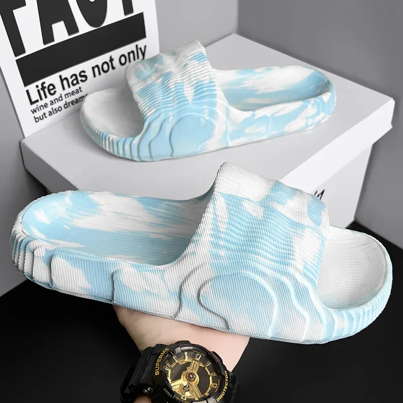 Мягкие шлепанцы для свадьбы пляжная обувь на толстой подошве роскошные