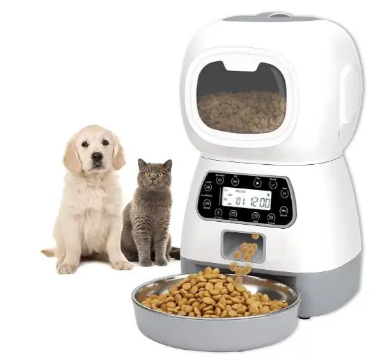 

3.5L Automatic Pet Feeder Smart Food Dispenser For Cats Dogs Timer Stainless Steel Bowl Auto Dog Cat Pet Feeding Pet Supplies
