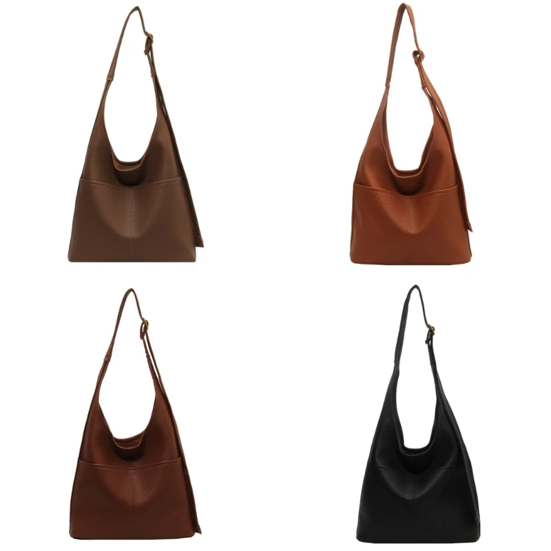 

2023 Новая стильная женская сумка через плечо из искусственной кожи, сумки подмышки, большая вместительная сумка-тоут для и