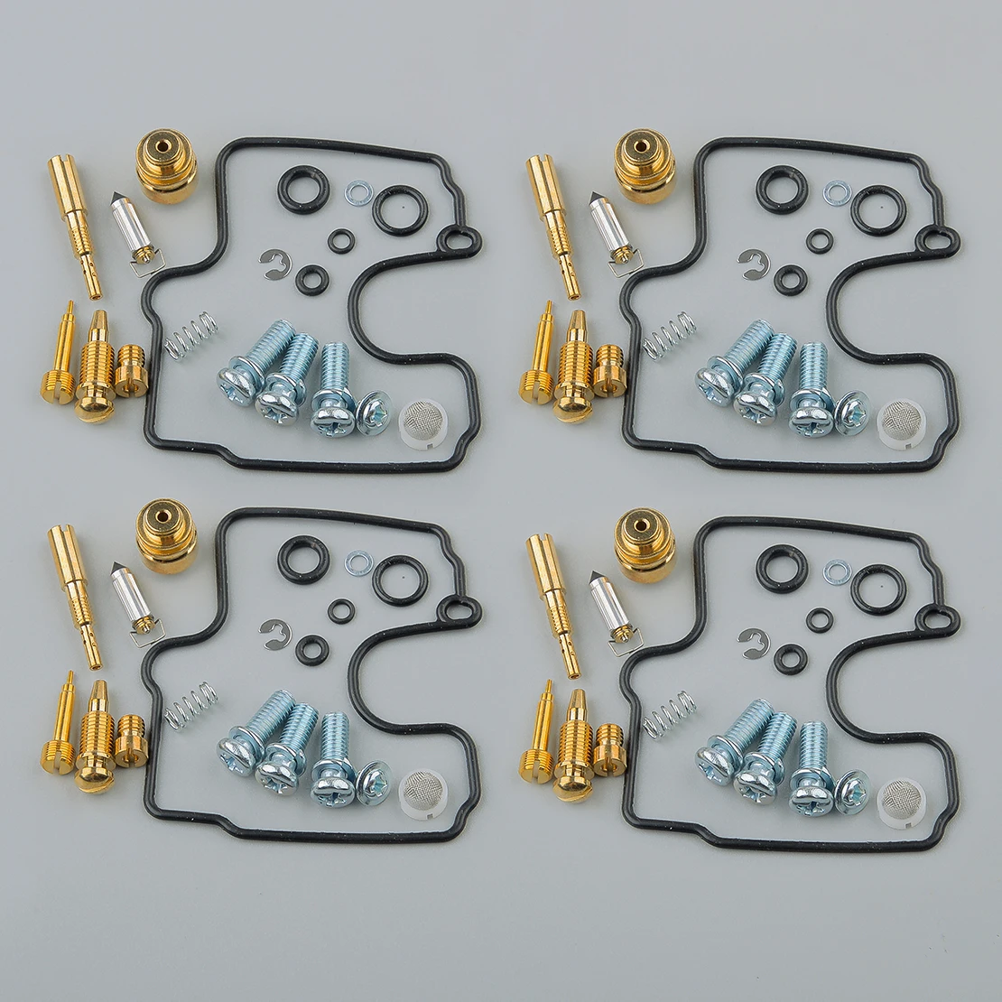 

4 комплекта ремонта карбюратора, подходит для Yamaha XVZ1300 Royal Star Tour Deluxe Venture 2010 2009 2008 2007 2006 2005