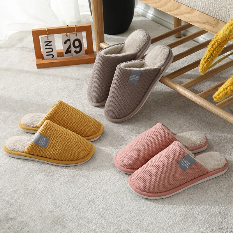 

2022 cotton slippers female cotton slippers non-slip household floor slippers YS33