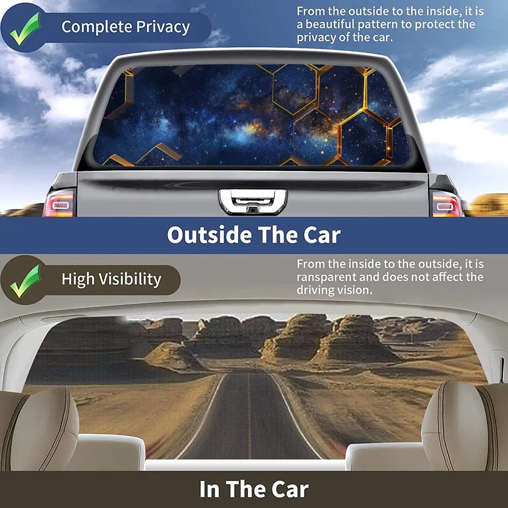 Сотовый галактический звездный принт наклейка на заднее лобовое стекло