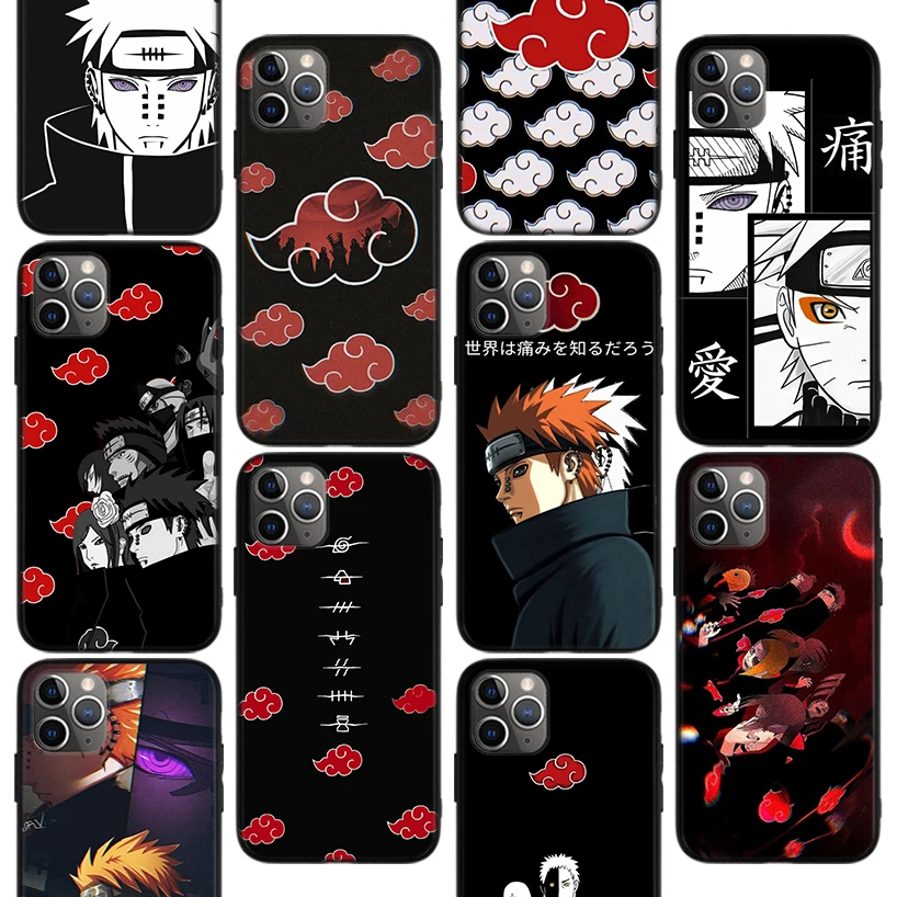 

Akastuki Pain Naruto Phone Case For iPhone 11 12 Pro Max 13 Mini 7 Plus X XS XR Apple 6 6S 8 SE 5 5S Fundas Back Cover Coque
