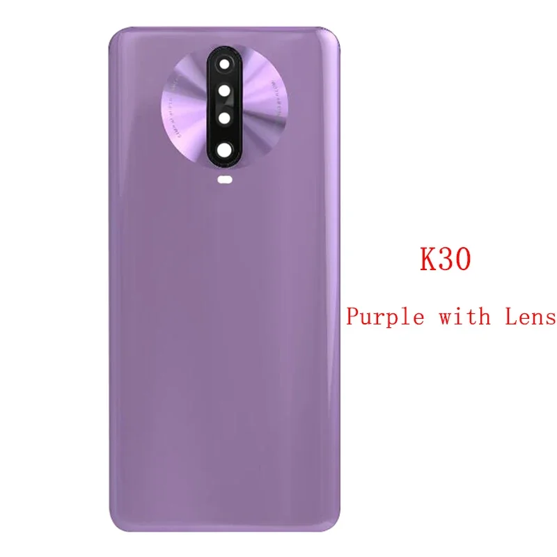 Задняя крышка батарейного отсека задняя для Redmi K30 4G с объективом камеры запчасти