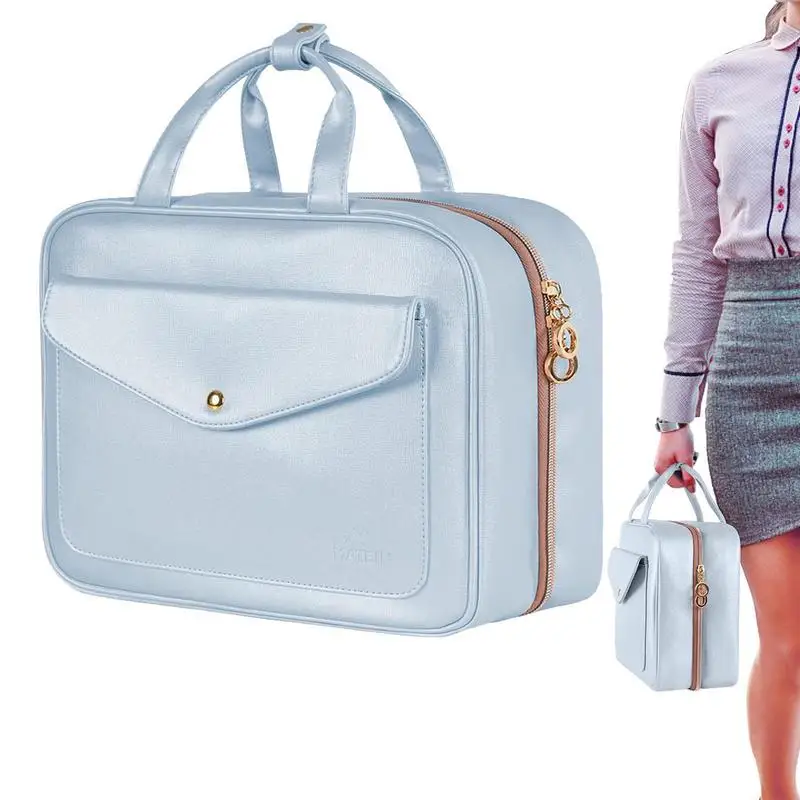 

Makeup Bag Large Travel Hanging Toiletry Handbag Water-resistant Makeup Cosmetic Bag Traveling Organizer For Accessories Shampoo