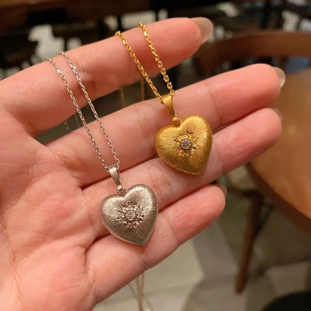 Ювелирные изделия в стиле ретро во французском дизайн форме сердца подвеска