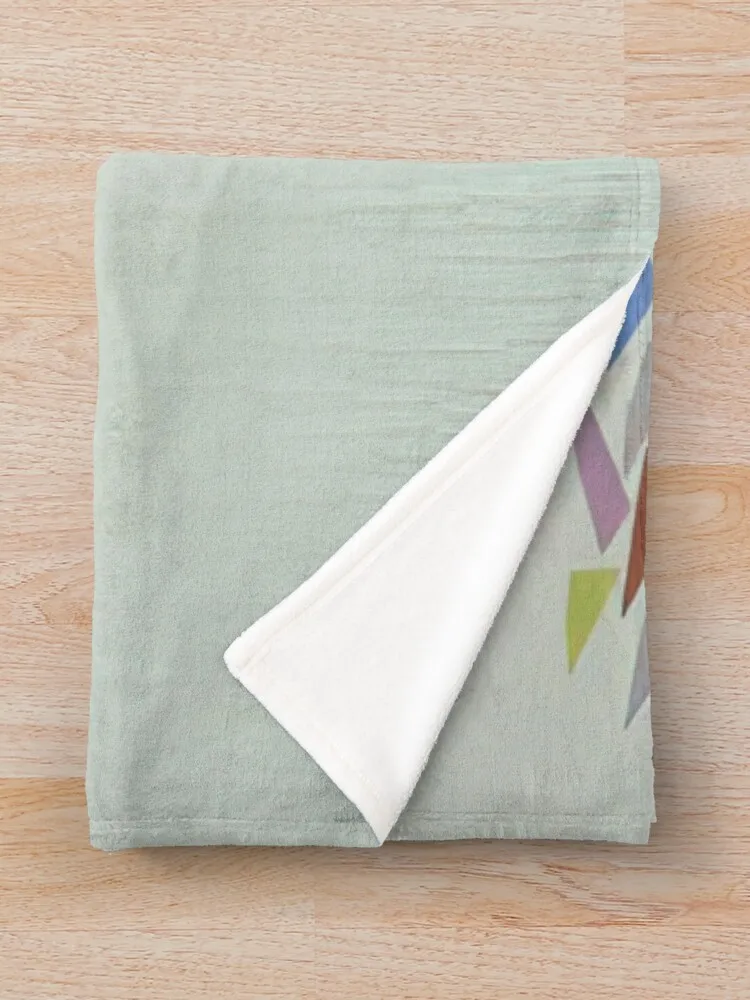 Яркие цвета на бледно-зеленом языке - Одеяло Robert Goodnough детские одеяла из