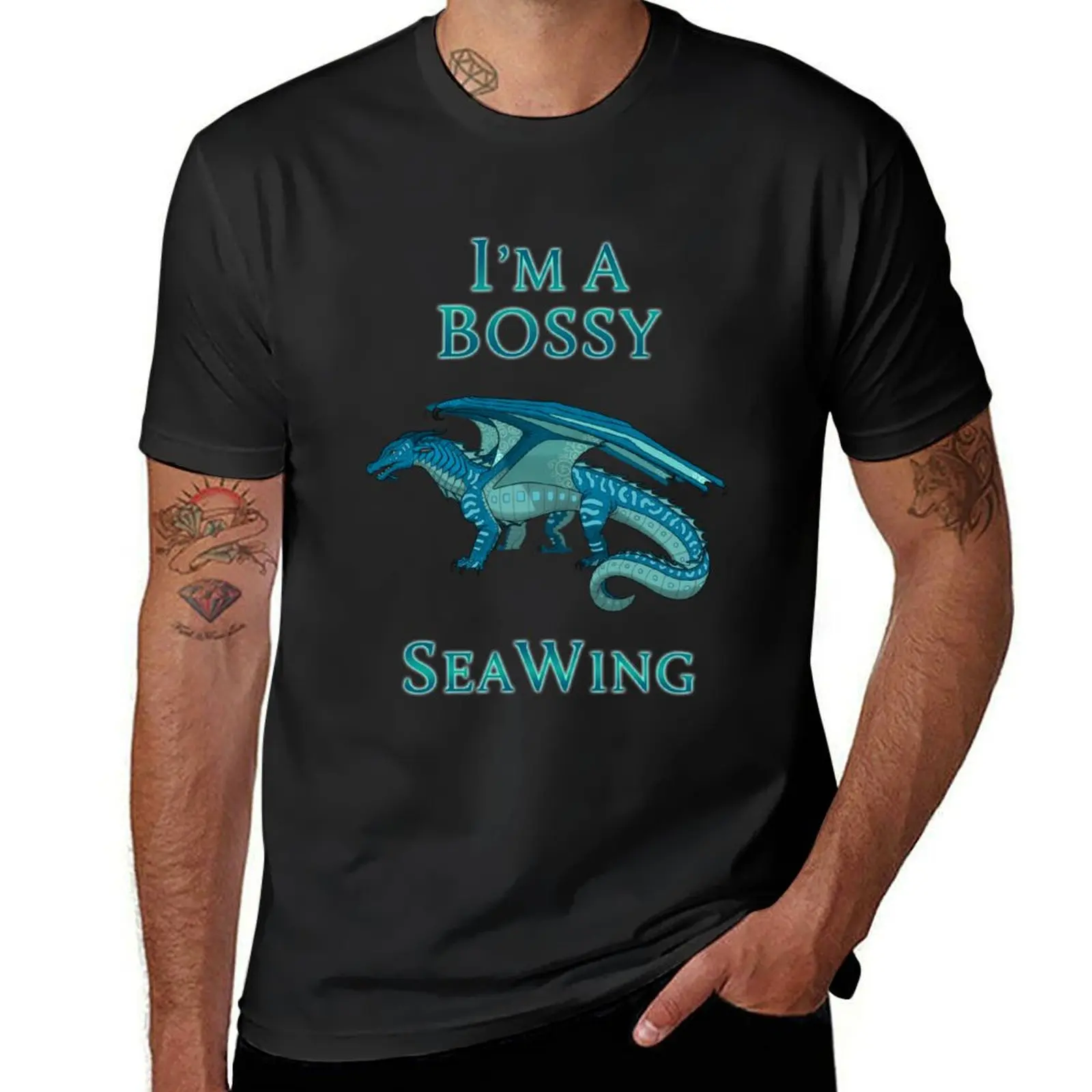 I'm a Bossy SeaWing футболка рубашка на заказ аниме дизайнерская для мужчин