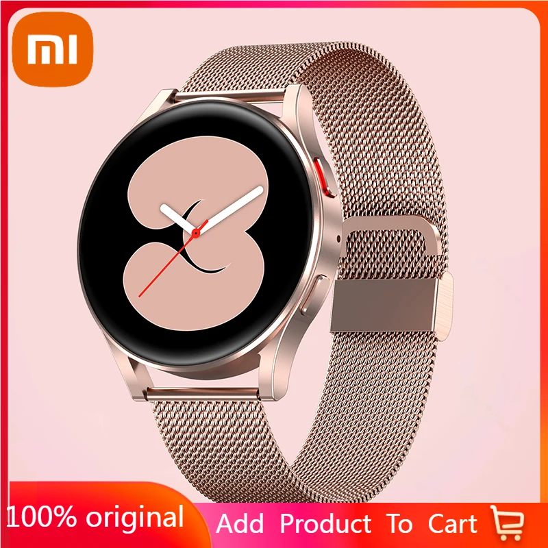 

Смарт-часы Xiaomi женские с сенсорным экраном, пульсометром и тонометром