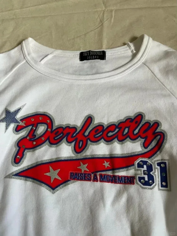 Женская винтажная футболка с длинными рукавами в стиле гранж