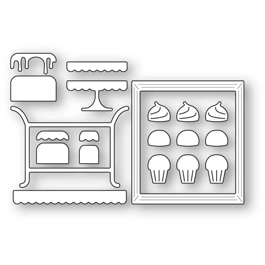 Новое поступление 2024 подставка для десертного торта кексы металлические штампы