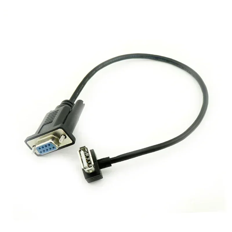 RS232 DB9 мама на USB 2.0 A адаптер последовательного кабеля конвертер 8 дюймов 25 см