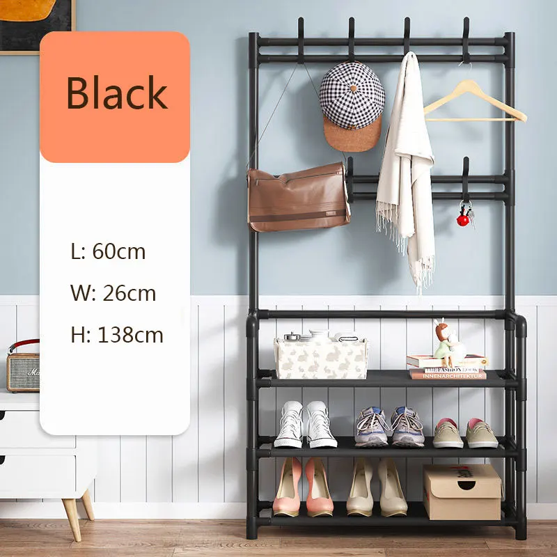 

Multi-layer Hanger for Clothes Floor Standing Hang Clothes Rail Pants Coat Rack Hangers Wardrobe Furniture Dorm Room Essentials