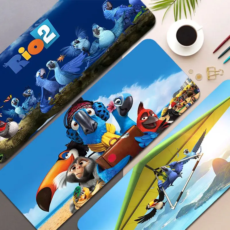 

Disney Rio 80x30cm XL Lockedge Keyboard Mat Table Mat Students Gamer Desktop Mousepad Gaming Mouse Pad Writing Desk Mats