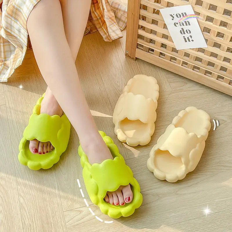 Non-Slip Men Women Slippers Summer Indoor Slide Sandals Soft EVA Flip Flops Woman Thick Bottom Couple Shoes Bathroom Slippers