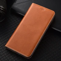 luxury genuine leather case for oppo f9 f11 f17 f19 r17 r19 k9 f21 pro plus magnetic flip cover wallet