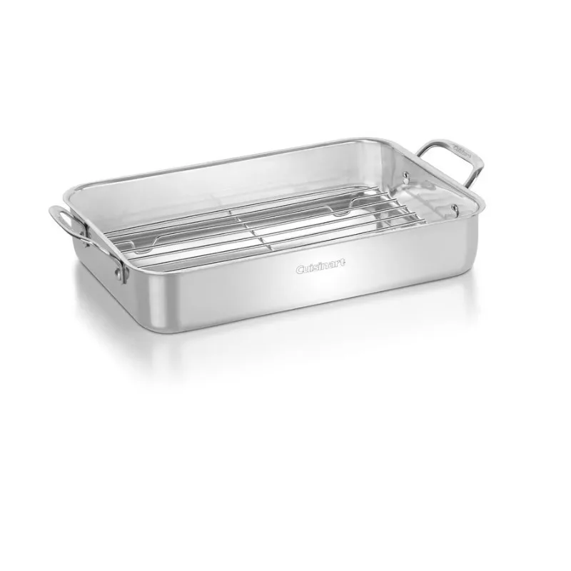 

Cuisinart Chef's Classic Stainless Steel 14" Lasagna Pan with Stainless Roasting Rack