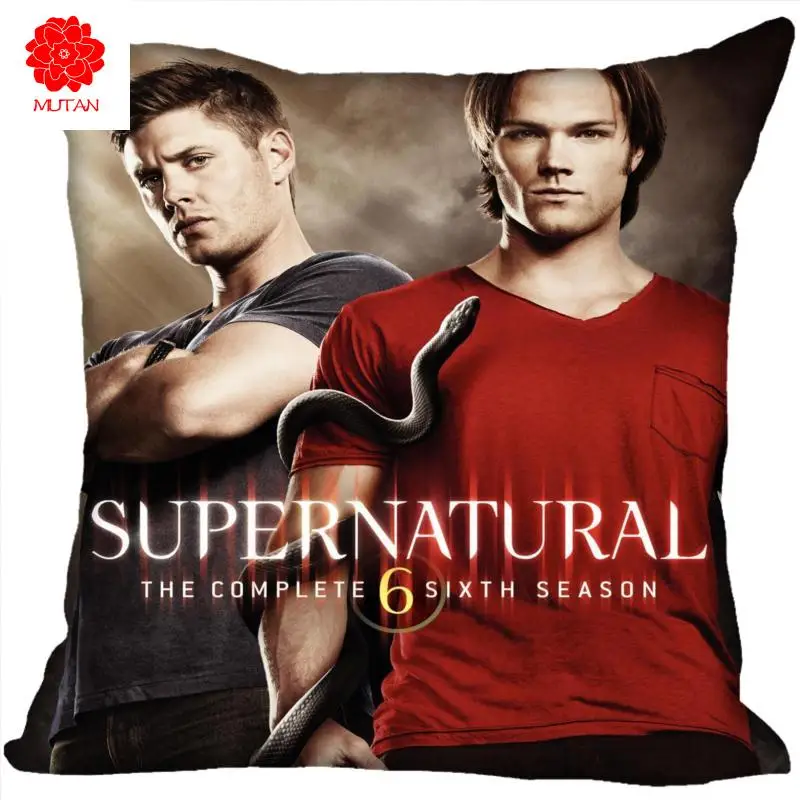 

Custom TV Show Pillow Cases Supernatural Season Square Pillowcase Christmas Zippered Pillow Cover 40*40cm,45*45cm(One Side)