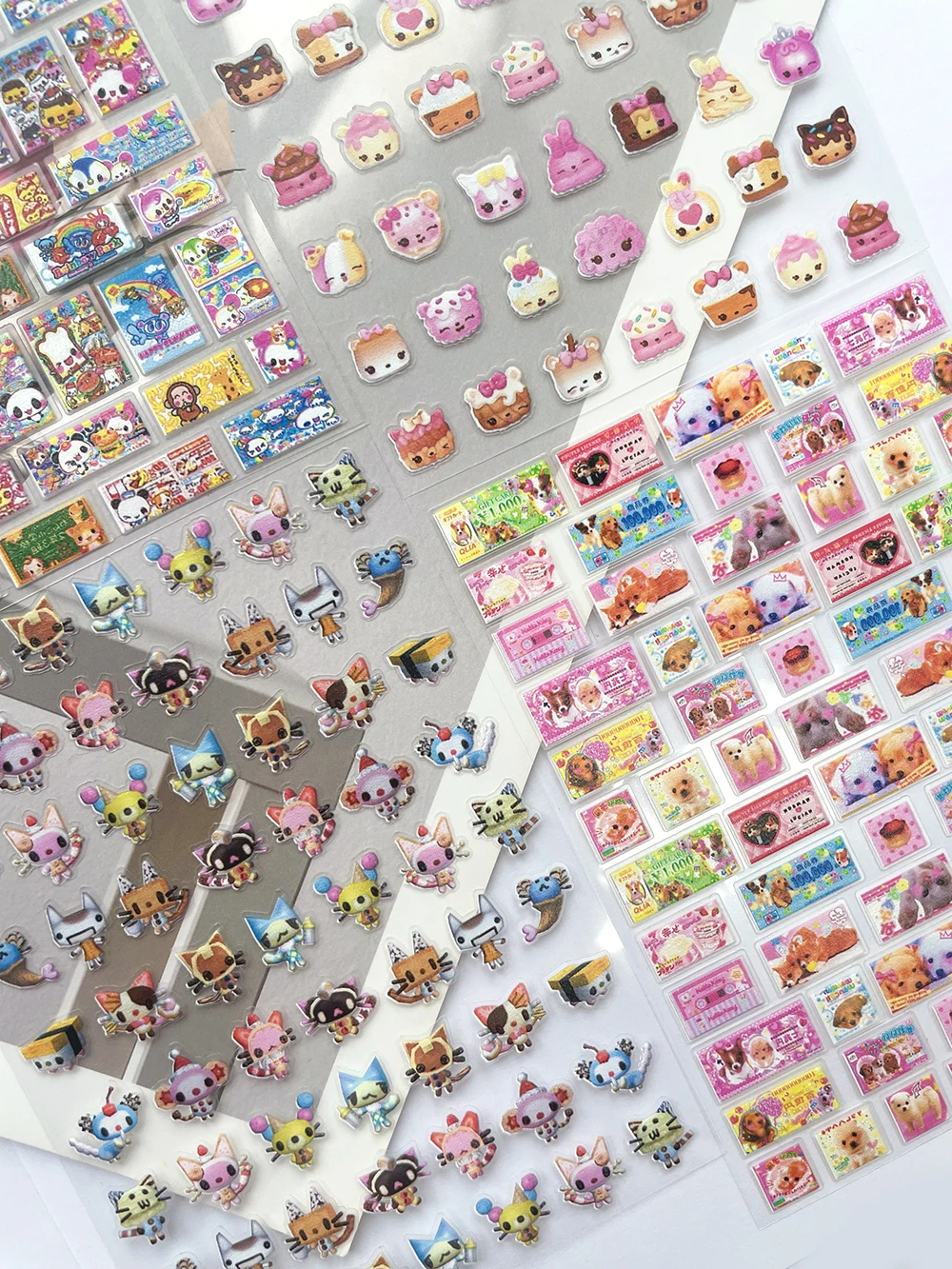 Cute Funny Black Cat Pvc Waterproof Nails Transfer Slider Stickers Diy Scrapbook Cake Bow Leopard Print Stationery Stickers Toys