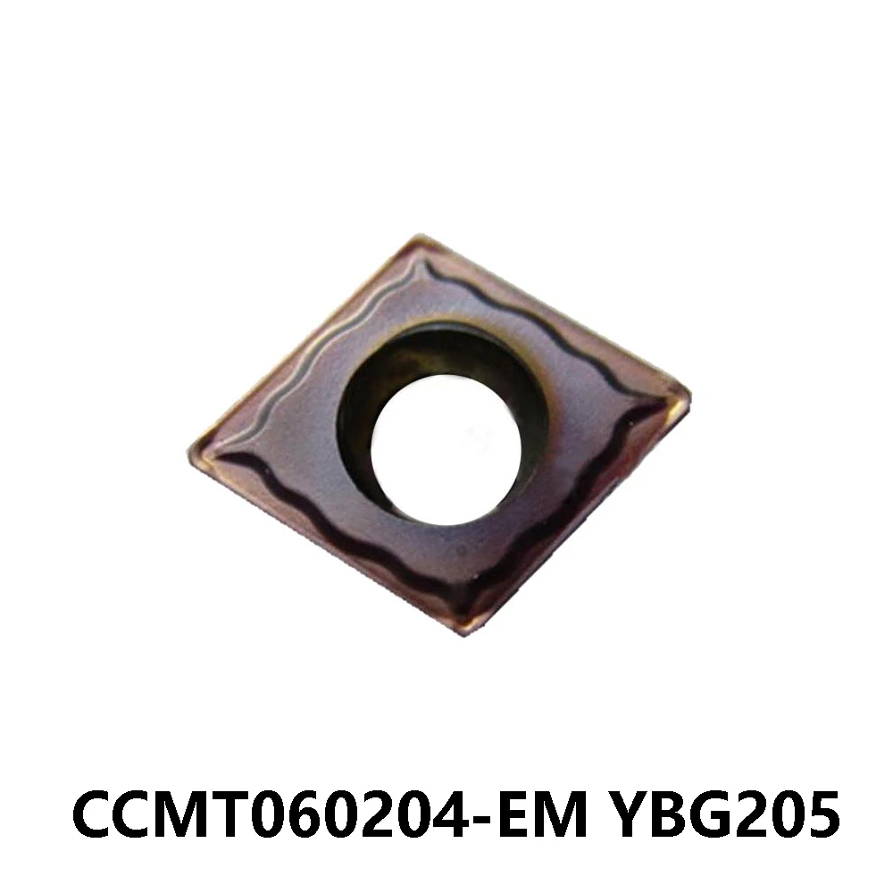 Оригинальный CCMT 060204 -EM 060208 YBG202 YBG205 YBM253 Токарный станок с ЧПУ Резак Твердосплавные