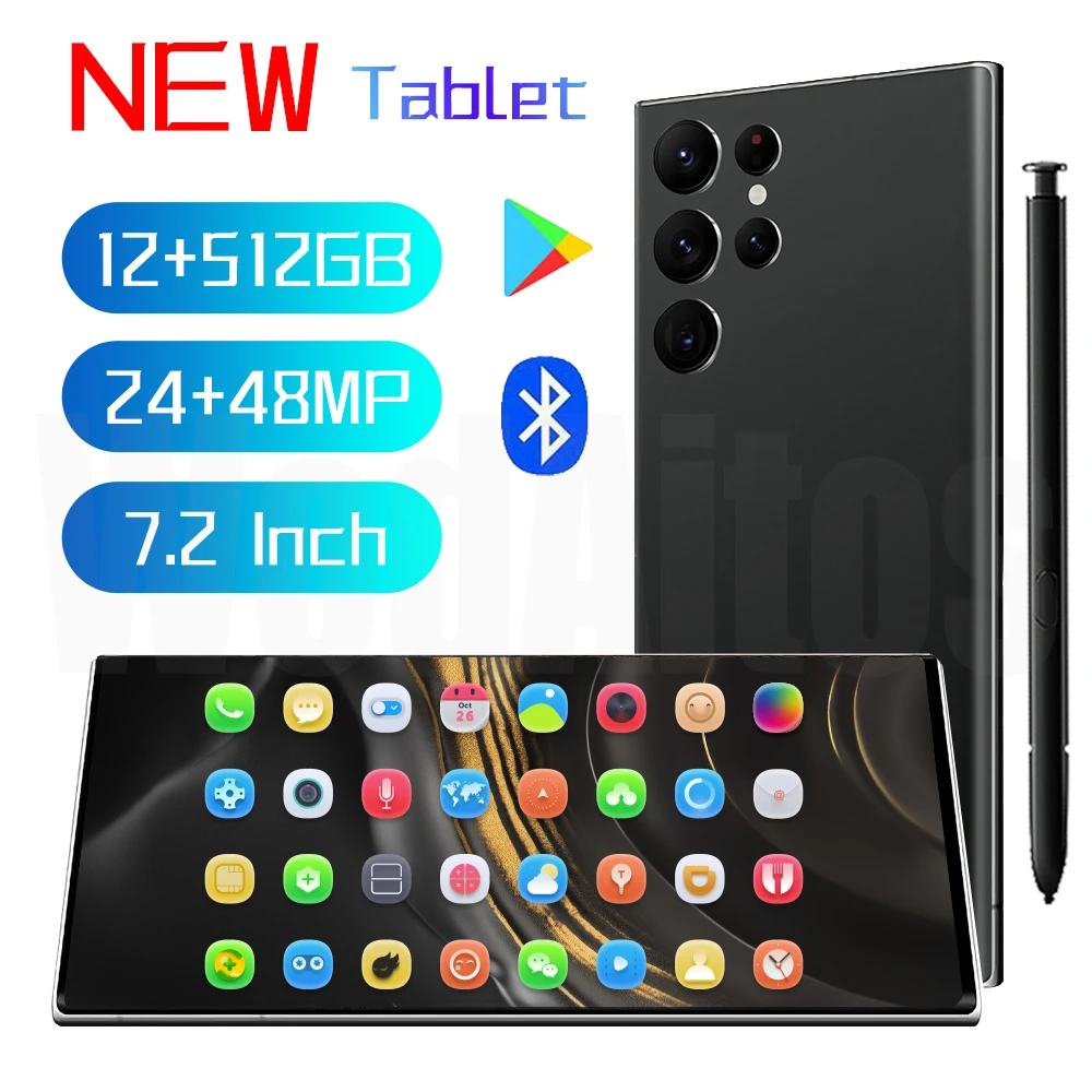 

Cheap and Good Tablet Android 5600mAh Netbook S22 Ultra 16GB 512GB Face ID Dual SIM 5G Global Version Mini Pc 7.2 Inch 10 Core
