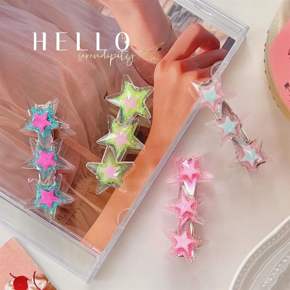 

Clip Small Hairpin y2k Geometry Shape Female Hair Accessories Korean Style Headwear Star Hairpin Girl Hair Clip