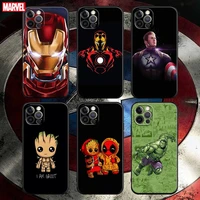 phone case for apple iphone 13 pro max 12 11 8 7 se xr xs max 5 5s 6 6s plus soft tpu case cover avengers groot thanos spiderman